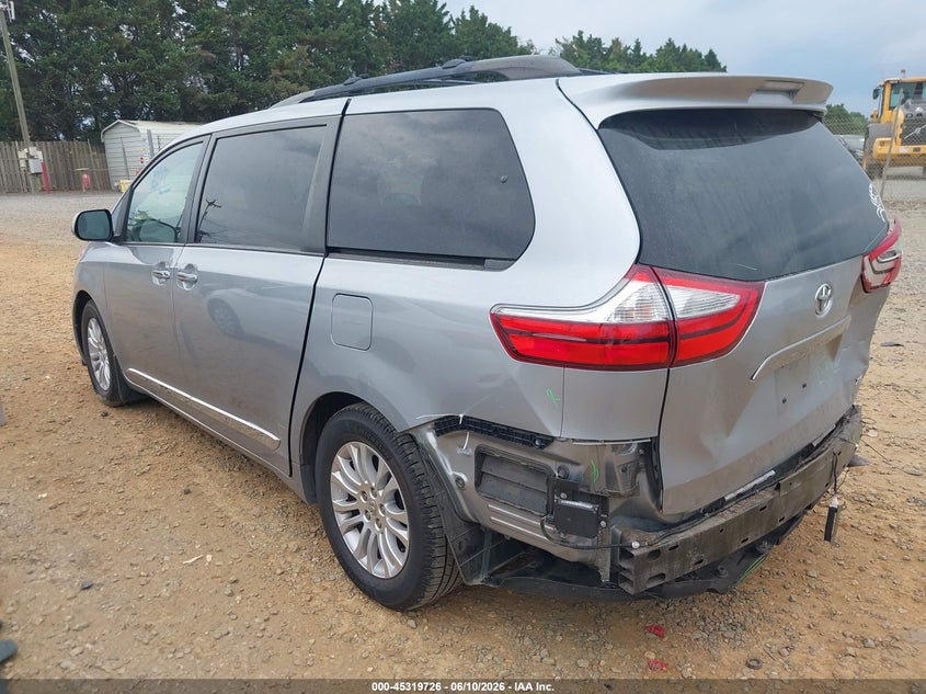 2015 Toyota Sienna VIN 5TDYK3DC4FS638521 IAAI salvage auction — REAR END, Salvage Title, sold $4,550 on 2026-07-27 (photo 3)