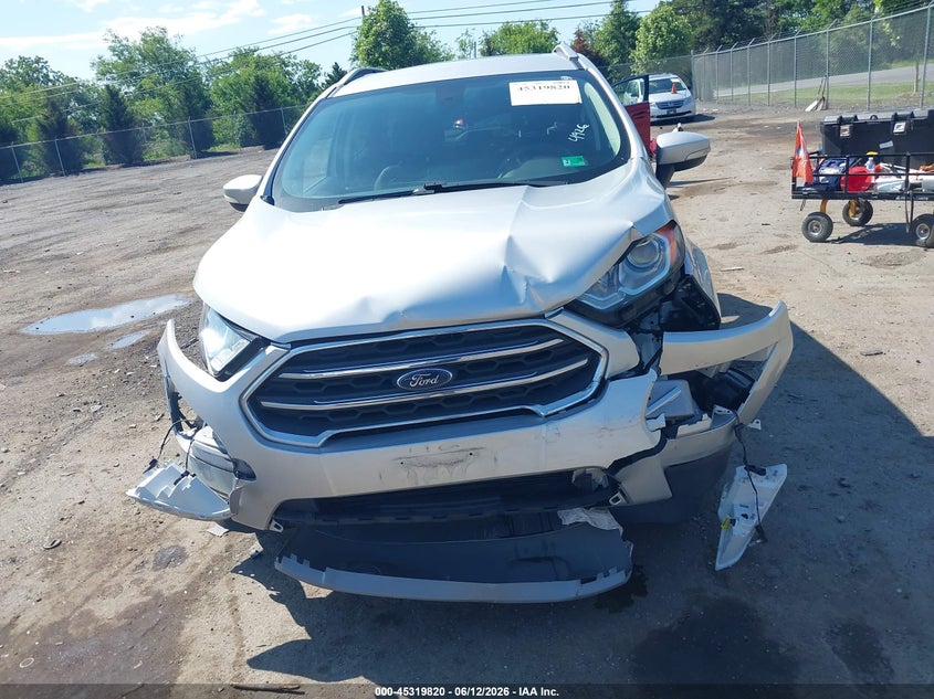 2019 Ford Ecosport VIN MAJ6S3KL2KC297504 IAAI salvage auction — FRONT END, Salvage (Virginia), sold $1,750 on 2026-07-28 (photo 6)