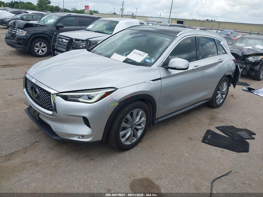 2020 Infiniti Qx50 VIN 3PCAJ5M14LF103509 IAAI salvage auction — REAR END, Original (Texas), sold $5,100 on 2026-07-22 (photo 2)