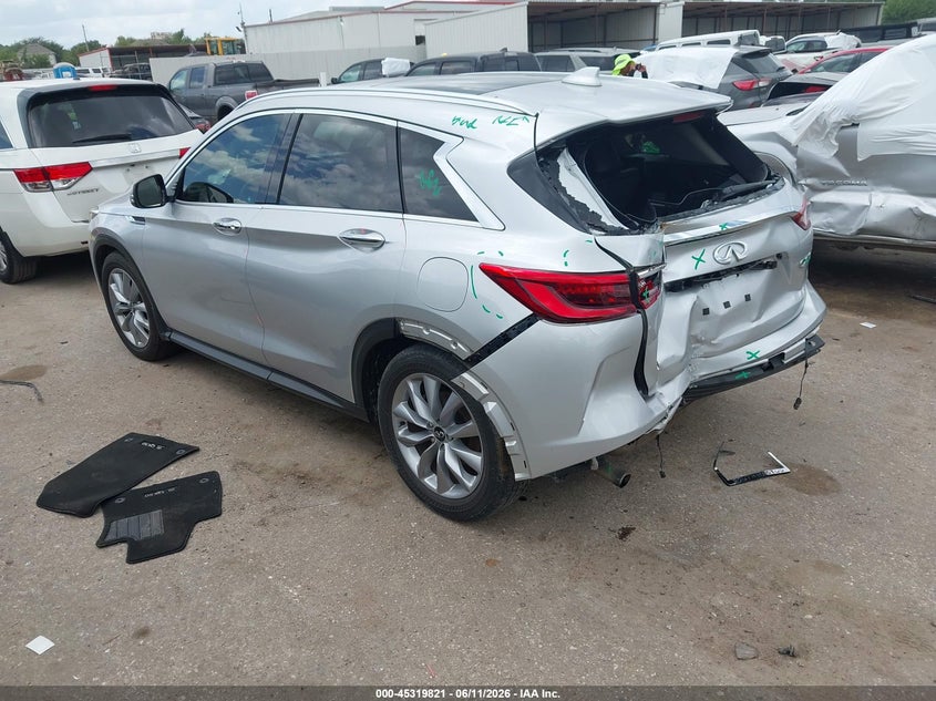 2020 Infiniti Qx50 VIN 3PCAJ5M14LF103509 IAAI salvage auction — REAR END, Original (Texas), sold $5,100 on 2026-07-22 (photo 3)