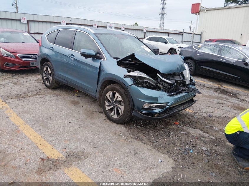 2016 Honda Cr-v VIN 5J6RM3H9XGL006827 IAAI salvage auction — LEFT FRONT, Salvage Title, sold $3,300 on 2026-07-23 (photo 1)
