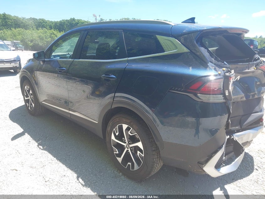 2025 Kia Sportage VIN KNDPVCDGXS7195432 IAAI salvage auction — REAR END, Salvage Title, sold $8,700 on 2026-07-25 (photo 3)