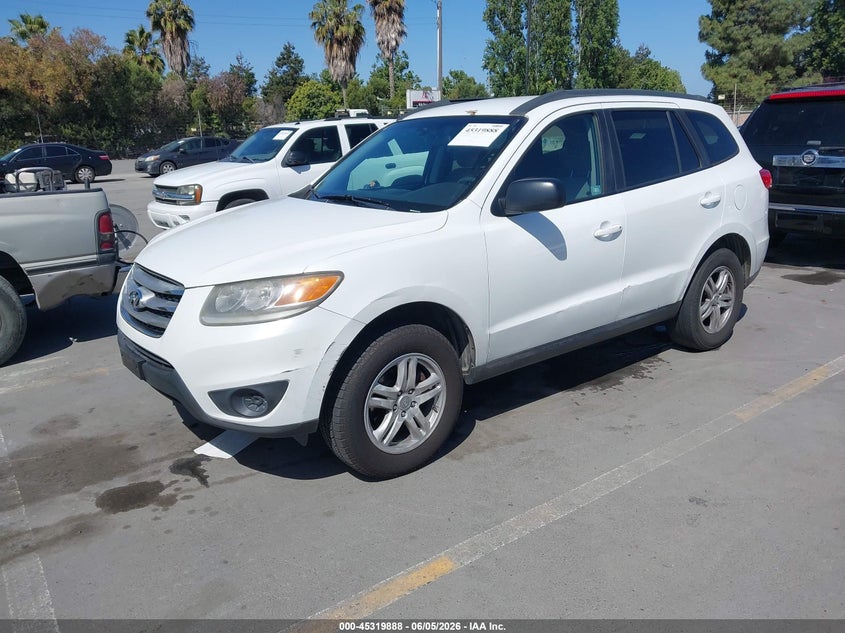 2012 Hyundai Santa fe VIN 5XYZGDAB5CG124323 IAAI salvage auction — NORMAL WEAR, Salvage (California), sold $750 on 2026-07-13 (photo 2)