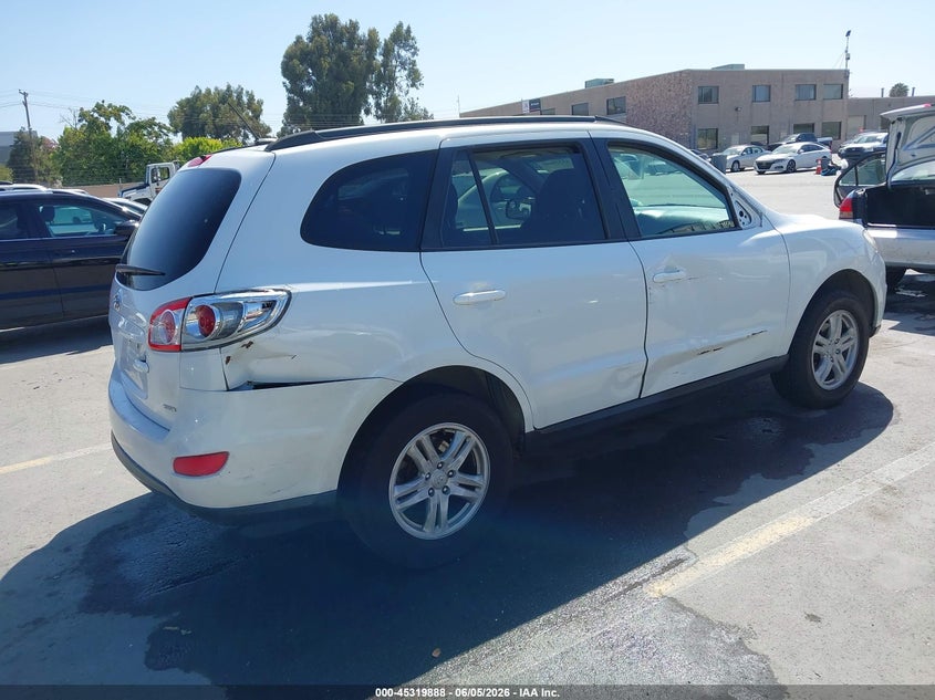 2012 Hyundai Santa fe VIN 5XYZGDAB5CG124323 IAAI salvage auction — NORMAL WEAR, Salvage (California), sold $750 on 2026-07-13 (photo 4)
