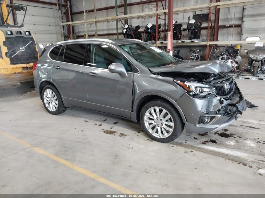 2019 Buick Envision VIN LRBFX3SX6KD014951 IAAI salvage auction — FRONT END, Clear (Michigan), sold $1,275 on 2026-07-27 (photo 1)