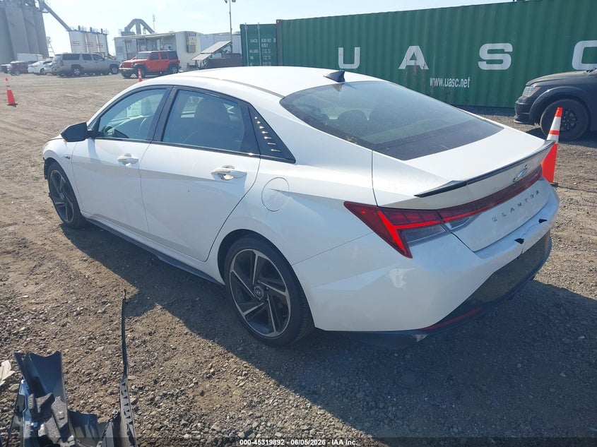 2023 Hyundai Elantra VIN KMHLR4AF2PU543149 IAAI salvage auction — FRONT END, Salvage Title, sold $25 on 2026-07-21 (photo 3)