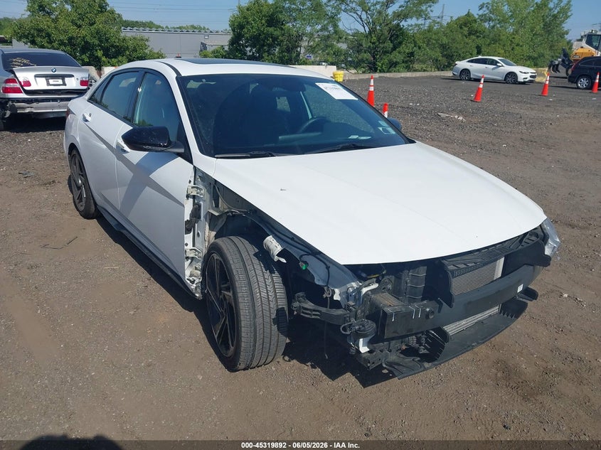 2023 Hyundai Elantra VIN KMHLR4AF2PU543149 IAAI salvage auction — FRONT END, Salvage Title, sold $25 on 2026-07-21 (photo 6)