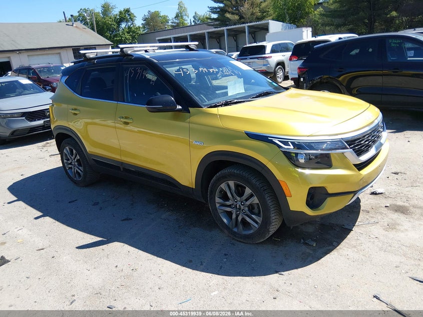 2023 Kia Seltos VIN KNDEUCAAXP7347050 IAAI salvage auction — REAR END, Salvage Title, sold $4,500 on 2026-07-22 (photo 1)