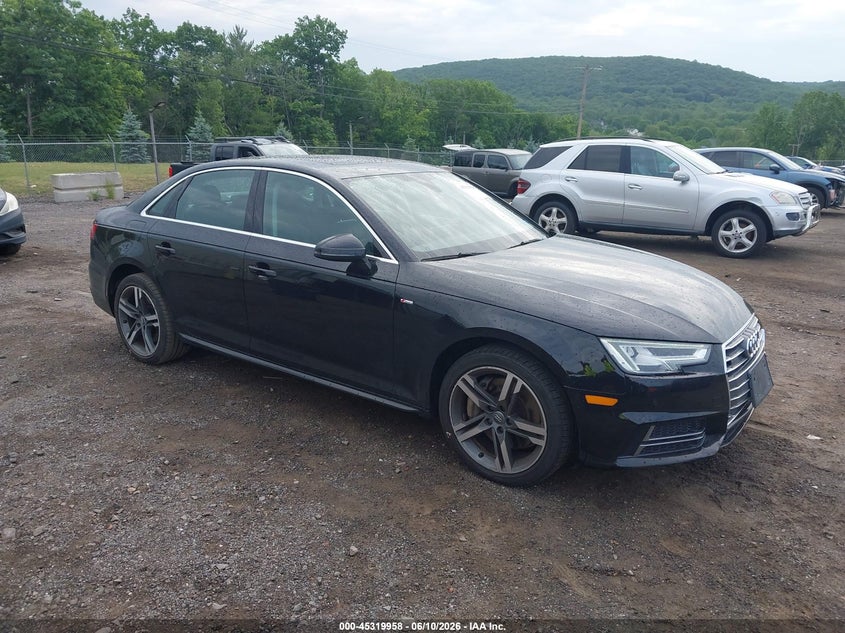 2017 Audi A4 VIN WAUENAF40HN045653 IAAI salvage auction — REAR END, Salvage (New Jersey), sold $4,550 on 2026-07-16 (photo 1)