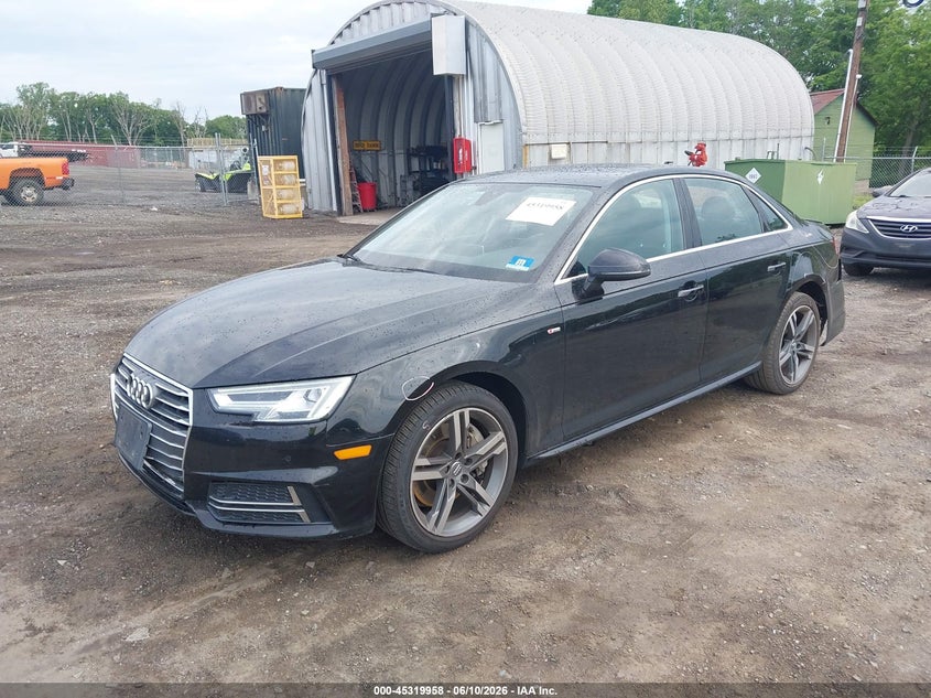 2017 Audi A4 VIN WAUENAF40HN045653 IAAI salvage auction — REAR END, Salvage (New Jersey), sold $4,550 on 2026-07-16 (photo 2)