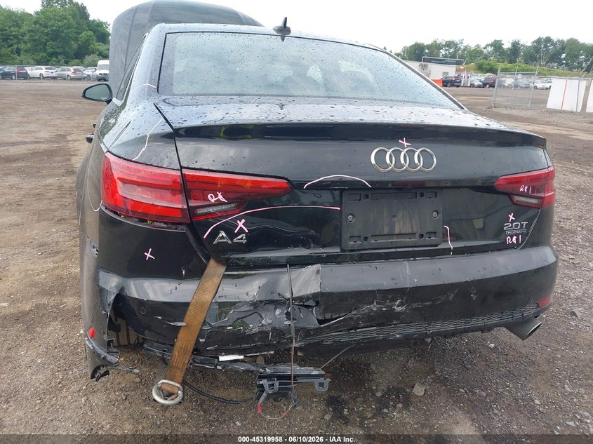 2017 Audi A4 VIN WAUENAF40HN045653 IAAI salvage auction — REAR END, Salvage (New Jersey), sold $4,550 on 2026-07-16 (photo 6)