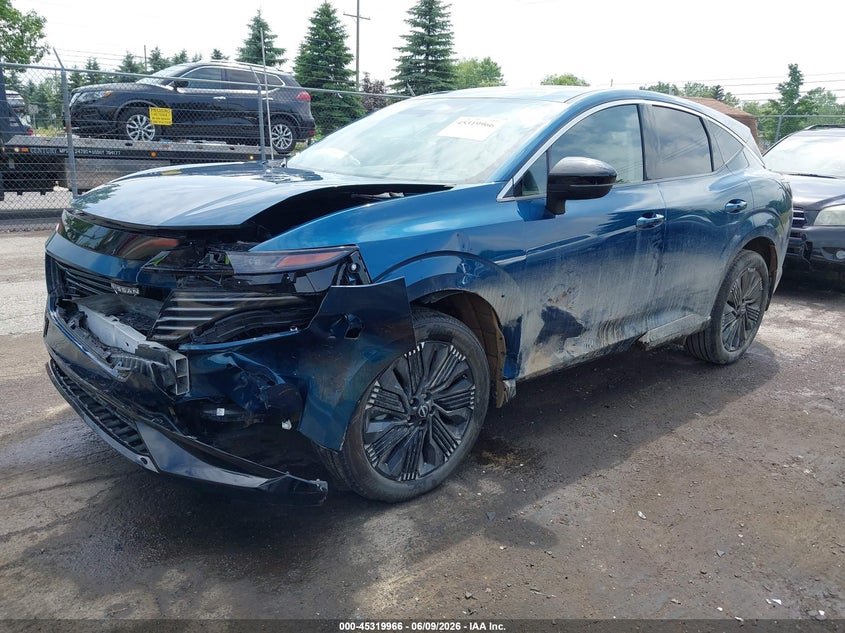 2026 Nissan Murano VIN 5N1AZ3DS4TC112872 IAAI salvage auction — FRONT END, Scrap (Michigan), sold $8,700 on 2026-07-22 (photo 2)