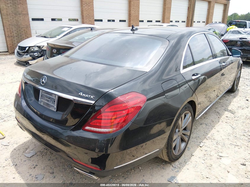 2016 Mercedes-benz S-klasse VIN WDDUG8FB6GA253709 IAAI salvage auction — LEFT SIDE, Salvage Title, sold $8,300 on 2026-07-20 (photo 4)