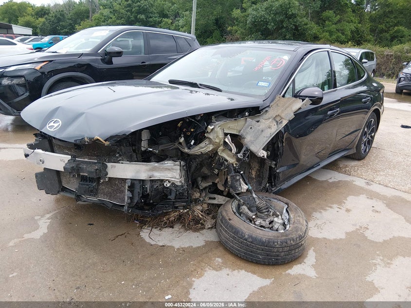 2025 Hyundai Sonata VIN KMHL64JAXSA454730 IAAI salvage auction — ALL OVER, Salvage Title, sold $2,050 on 2026-07-13 (photo 2)