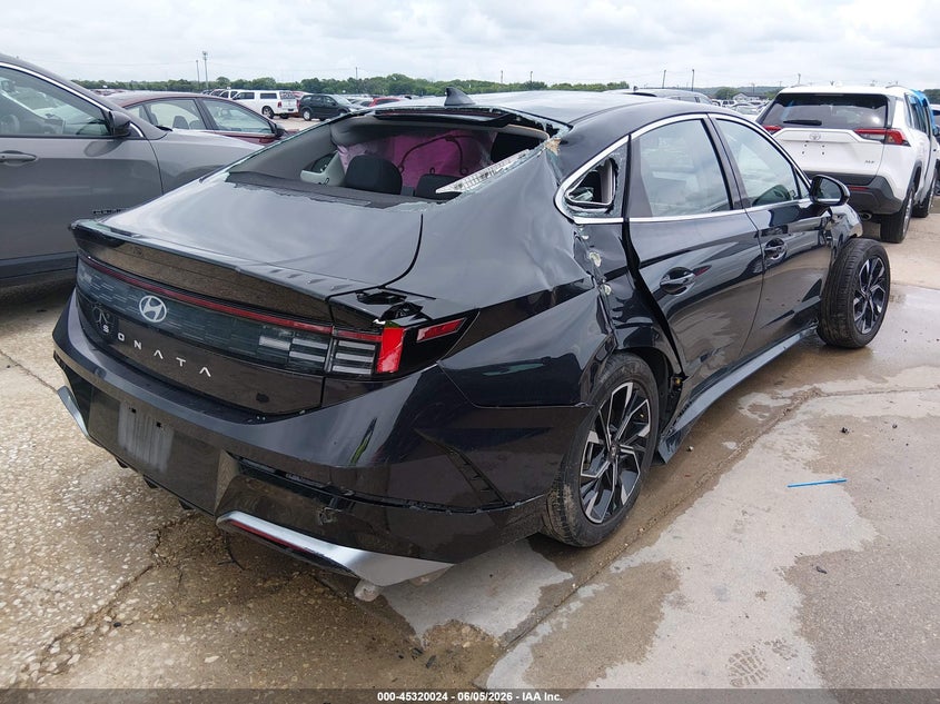 2025 Hyundai Sonata VIN KMHL64JAXSA454730 IAAI salvage auction — ALL OVER, Salvage Title, sold $2,050 on 2026-07-13 (photo 4)