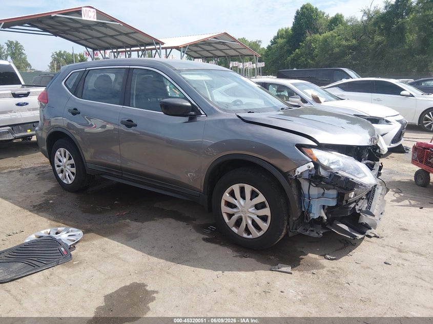 2017 Nissan Rogue VIN KNMAT2MV7HP530448 IAAI salvage auction — FRONT END, Salvage Title, sold $675 on 2026-07-16 (photo 1)