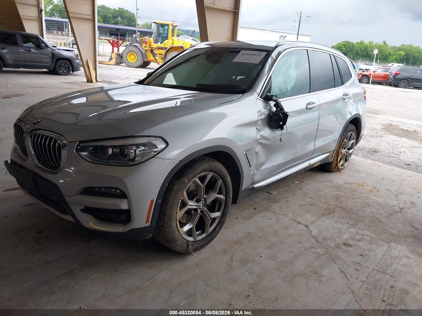 2021 BMW X3 VIN 5UXTY5C0XM9G95685 IAAI salvage auction — ROLLOVER, Salvage (Tennessee), sold $4,200 on 2026-07-29 (photo 2)
