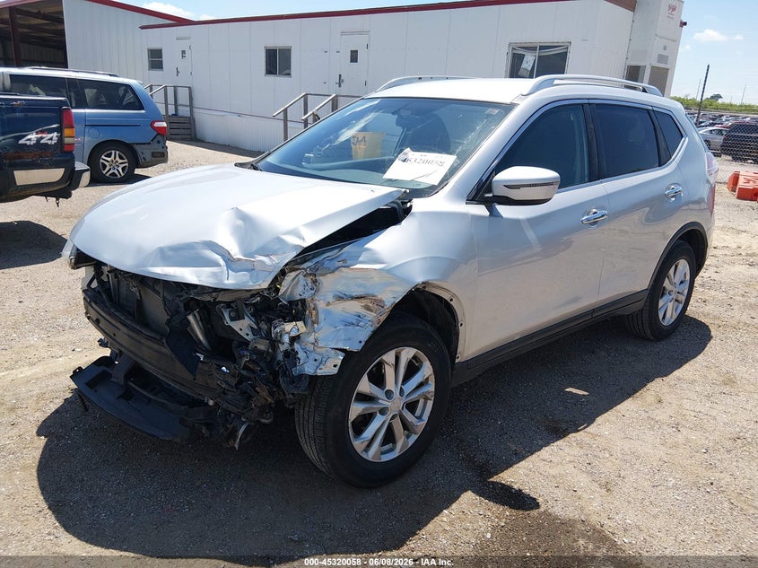 2016 Nissan Rogue VIN KNMAT2MT1GP718153 IAAI salvage auction — FRONT END, Salvage Title, sold $925 on 2026-07-09 (photo 2)