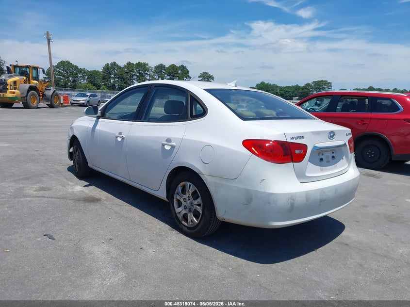 2010 Hyundai Elantra VIN KMHDU4AD3AU852623 IAAI salvage auction — NORMAL WEAR, Repossession Paperwork (Georgia), sold $275 on 2026-07-22 (photo 3)