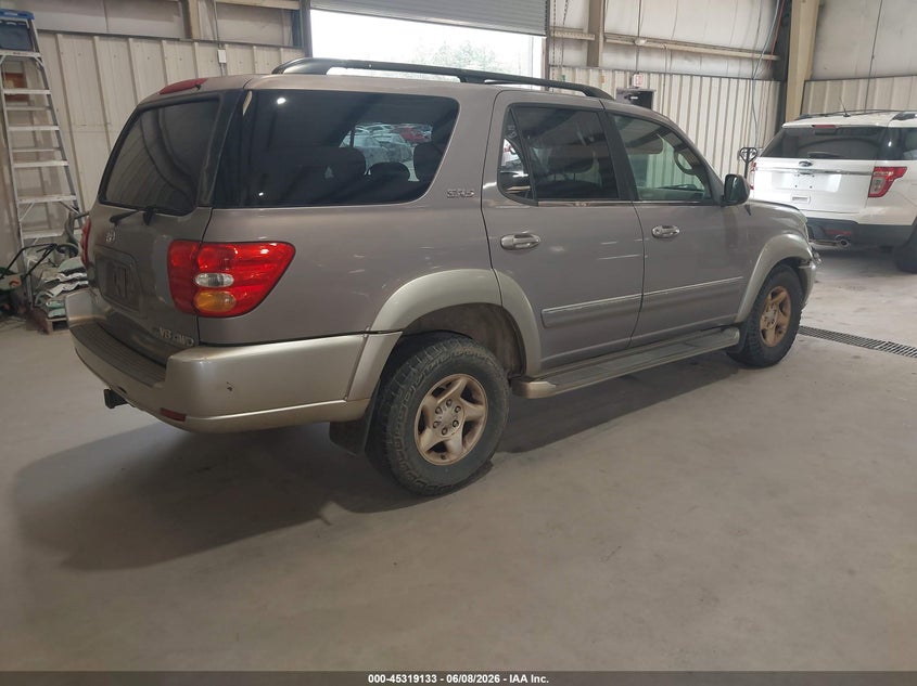 2001 Toyota Sequoia VIN 5TDZT34A81S055569 IAAI salvage auction — RIGHT FRONT, Salvage (North Carolina), sold $650 on 2026-07-09 (photo 4)
