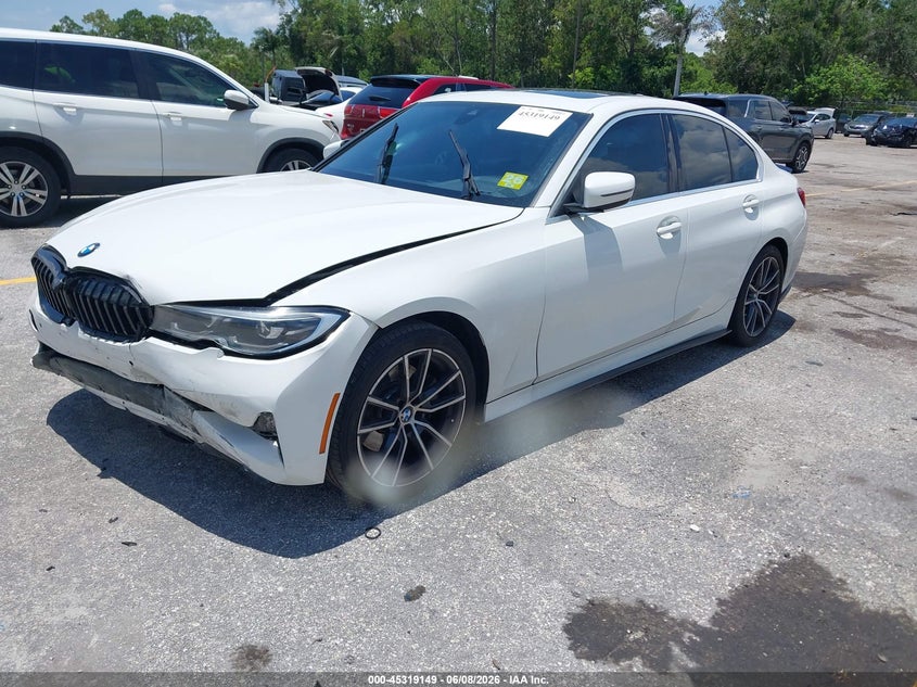 2021 BMW 3er VIN 3MW5R1J04M8B85534 IAAI salvage auction — FRONT END, Salvage Title, sold $8,300 on 2026-07-09 (photo 2)