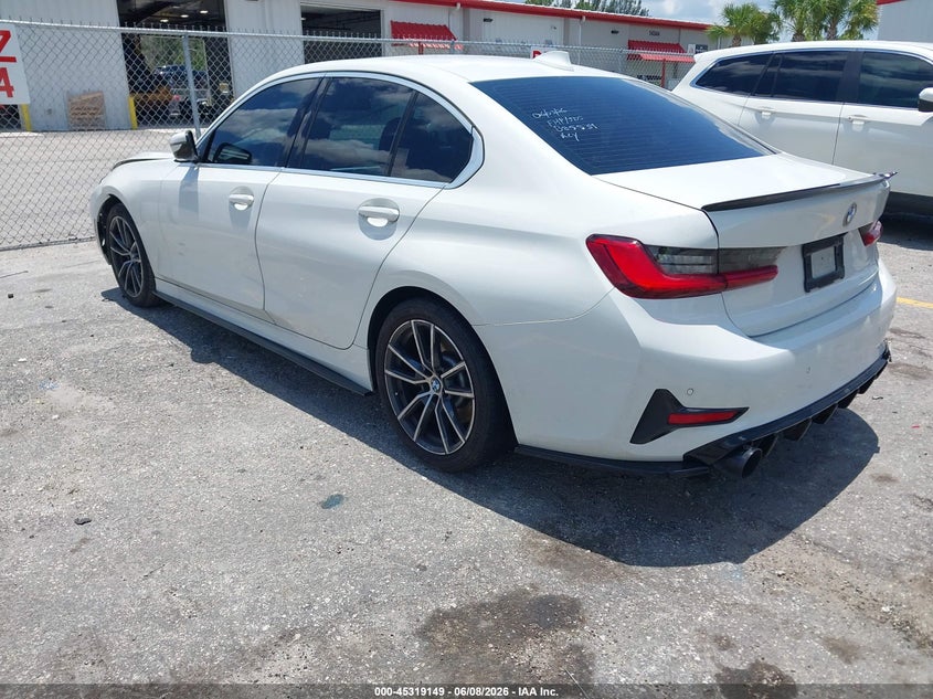 2021 BMW 3er VIN 3MW5R1J04M8B85534 IAAI salvage auction — FRONT END, Salvage Title, sold $8,300 on 2026-07-09 (photo 3)