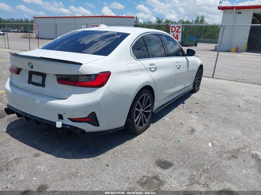 2021 BMW 3er VIN 3MW5R1J04M8B85534 IAAI salvage auction — FRONT END, Salvage Title, sold $8,300 on 2026-07-09 (photo 4)
