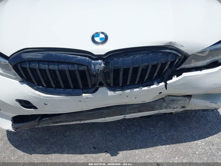 2021 BMW 3er VIN 3MW5R1J04M8B85534 IAAI salvage auction — FRONT END, Salvage Title, sold $8,300 on 2026-07-09 (photo 6)