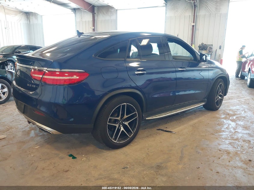 2017 Mercedes-Benz GLE-Class VIN 4JGED6EB8HA080494 IAAI salvage auction — Front End, Clear (Michigan), sold $17,200 on 2026-09-01 (photo 4)