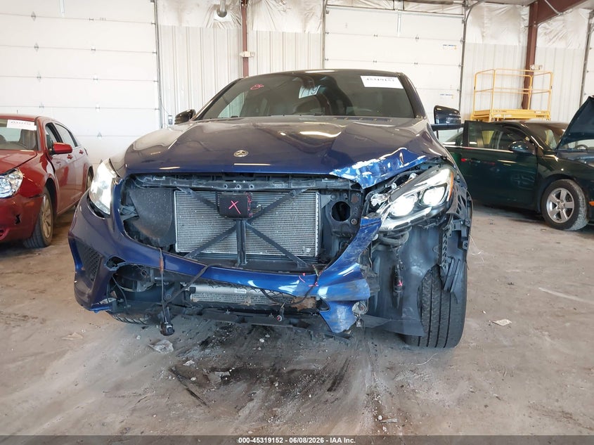 2017 Mercedes-Benz GLE-Class VIN 4JGED6EB8HA080494 IAAI salvage auction — Front End, Clear (Michigan), sold $17,200 on 2026-09-01 (photo 6)