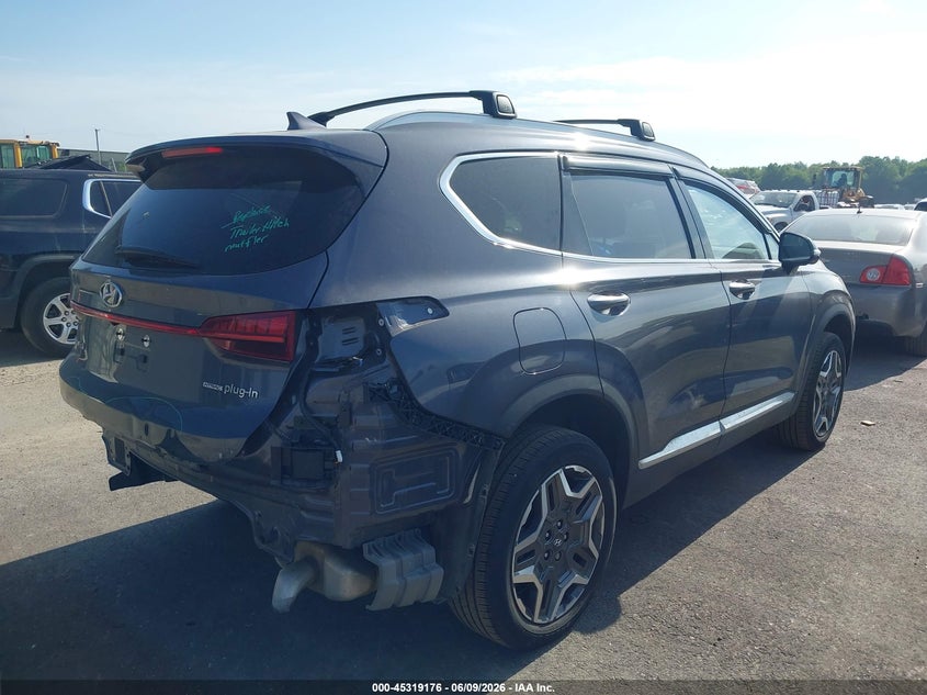 2023 Hyundai Santa fe VIN KM8S7DA28PU070968 IAAI salvage auction — REAR END, Salvage Title, sold $11,800 on 2026-07-21 (photo 4)