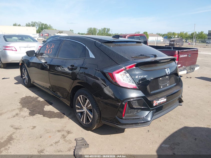 2020 Honda Civic VIN SHHFK7H36LU422371 IAAI salvage auction — FRONT END, Salvage Title, sold $5,300 on 2026-07-10 (photo 3)