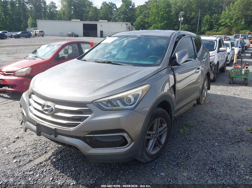 2017 Hyundai Santa fe VIN 5XYZTDLB3HG405102 IAAI salvage auction — FRONT END, Salvage Title, sold $2,000 on 2026-07-21 (photo 2)