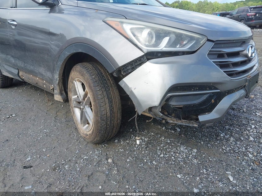 2017 Hyundai Santa fe VIN 5XYZTDLB3HG405102 IAAI salvage auction — FRONT END, Salvage Title, sold $2,000 on 2026-07-21 (photo 6)