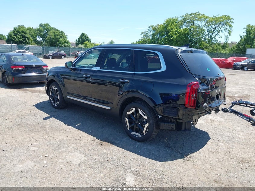 2025 Kia Telluride VIN 5XYP6DGC4SG733329 IAAI salvage auction — REAR END, Salvage Title, sold $12,600 on 2026-07-24 (photo 3)