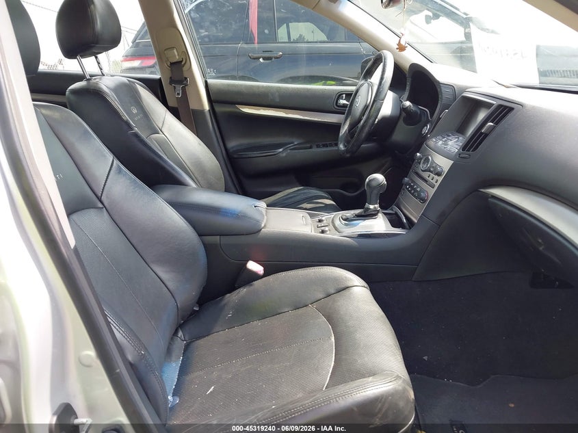 2013 Infiniti G VIN JN1CV6AR0DM751793 IAAI salvage auction — RIGHT FRONT, Salvage Title, sold $1,325 on 2026-07-09 (photo 5)
