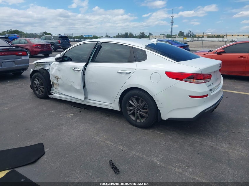 2020 Kia Optima VIN 5XXGT4L33LG420728 IAAI salvage auction — LEFT SIDE, Salvage Title, sold $3,300 on 2026-07-09 (photo 3)