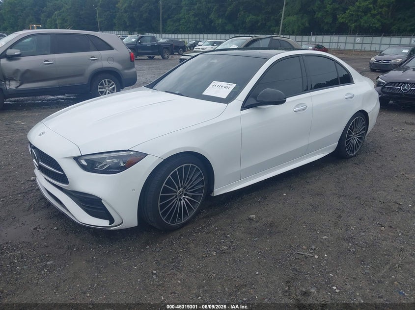 2022 Mercedes-benz C-klasse VIN W1KAF4GB5NR018410 IAAI salvage auction — REAR END, Salvage (Georgia), sold $18,800 on 2026-07-23 (photo 2)