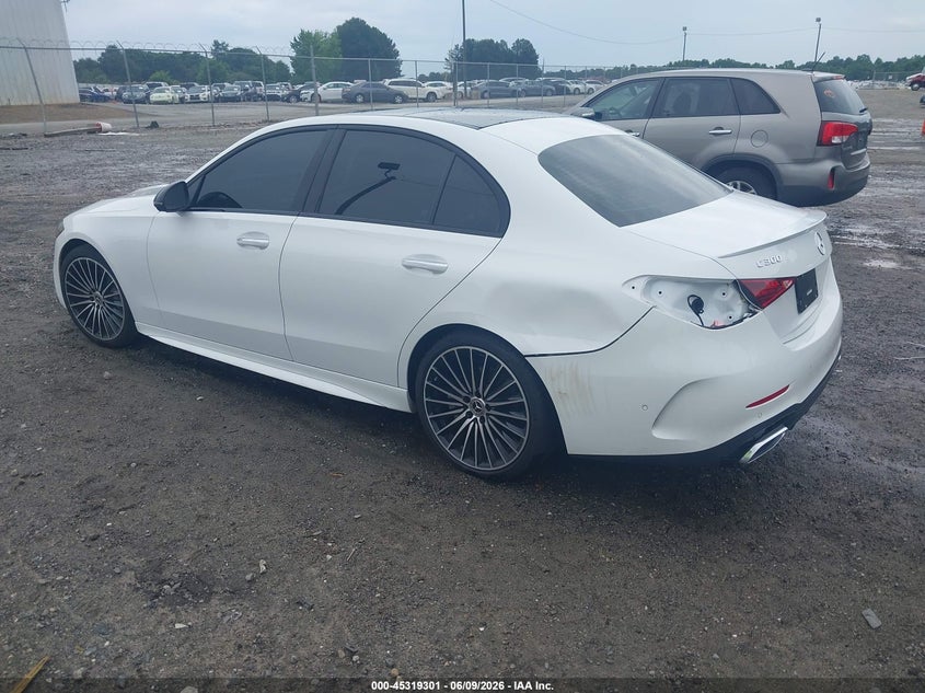 2022 Mercedes-benz C-klasse VIN W1KAF4GB5NR018410 IAAI salvage auction — REAR END, Salvage (Georgia), sold $18,800 on 2026-07-23 (photo 3)