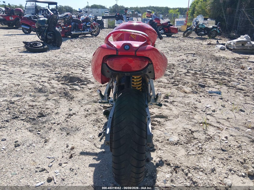 1999 Ducati VIN ZDM1TB9P7XB006386 IAAI salvage auction — FRONT END, Rebuildable (Florida), sold $225 on 2026-07-28 (photo 6)