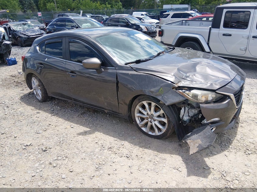 2015 Mazda 3 VIN JM1BM1L36F1274413 IAAI salvage auction — RIGHT FRONT, Salvage Title, sold $875 on 2026-07-29 (photo 1)