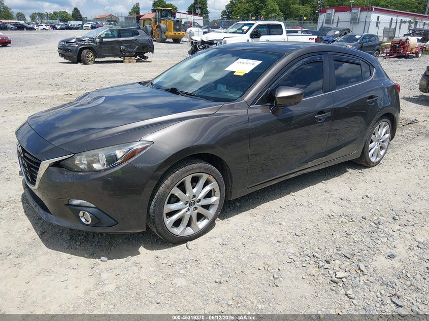 2015 Mazda 3 VIN JM1BM1L36F1274413 IAAI salvage auction — RIGHT FRONT, Salvage Title, sold $875 on 2026-07-29 (photo 2)