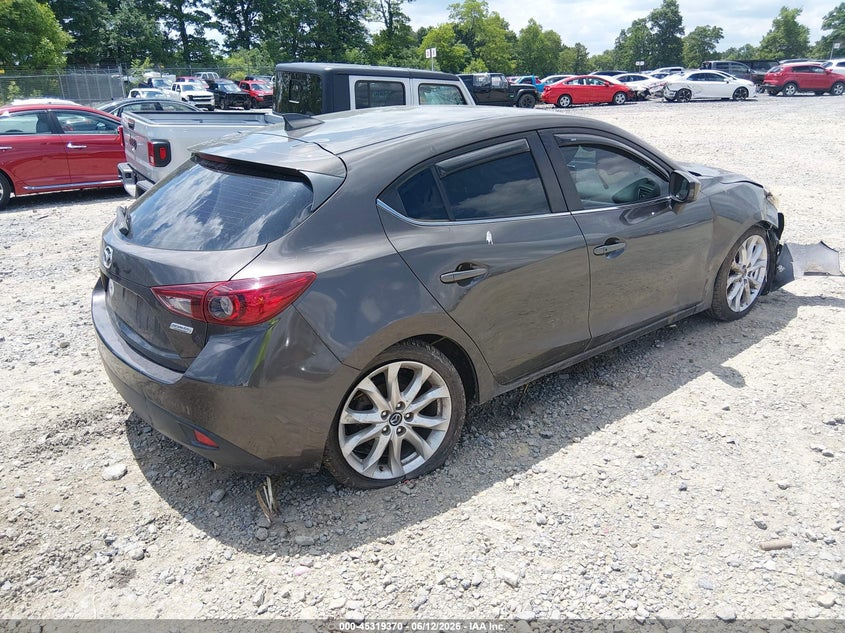 2015 Mazda 3 VIN JM1BM1L36F1274413 IAAI salvage auction — RIGHT FRONT, Salvage Title, sold $875 on 2026-07-29 (photo 4)