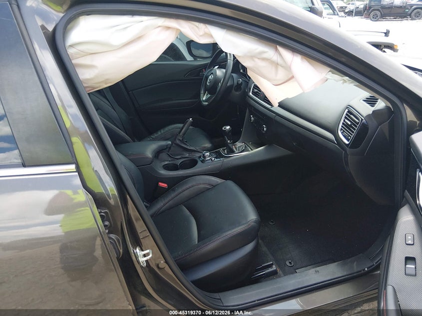 2015 Mazda 3 VIN JM1BM1L36F1274413 IAAI salvage auction — RIGHT FRONT, Salvage Title, sold $875 on 2026-07-29 (photo 5)