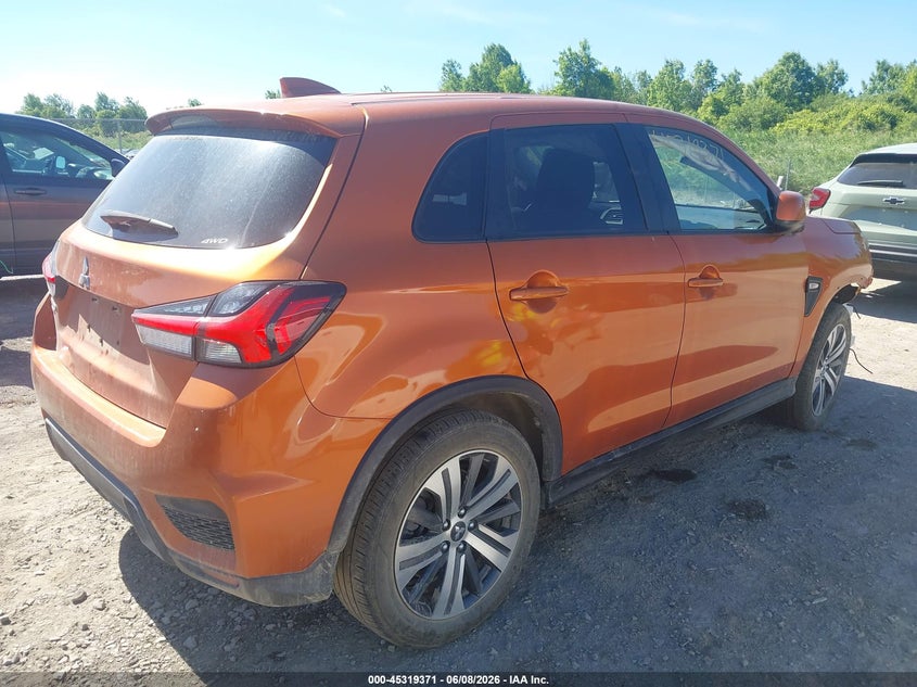 2022 Mitsubishi Outlander VIN JA4ARUAU7NU022476 IAAI salvage auction — FRONT END, Salvage Title, sold $6,500 on 2026-07-12 (photo 4)