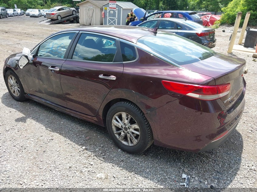2017 Kia Optima VIN 5XXGT4L31HG166556 IAAI salvage auction — FRONT END, Salvage (Pennsylvania), sold $1,225 on 2026-07-07 (photo 3)