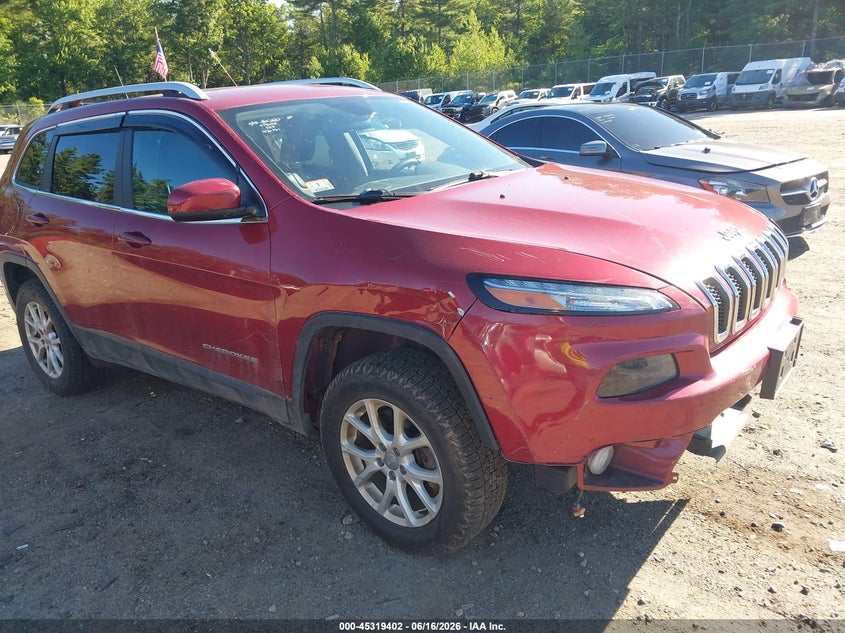 2017 Jeep Cherokee VIN 1C4PJMCS1HW579847 IAAI salvage auction — FRONT & REAR, Salvage (Massachusetts), sold $500 on 2026-07-18 (photo 1)