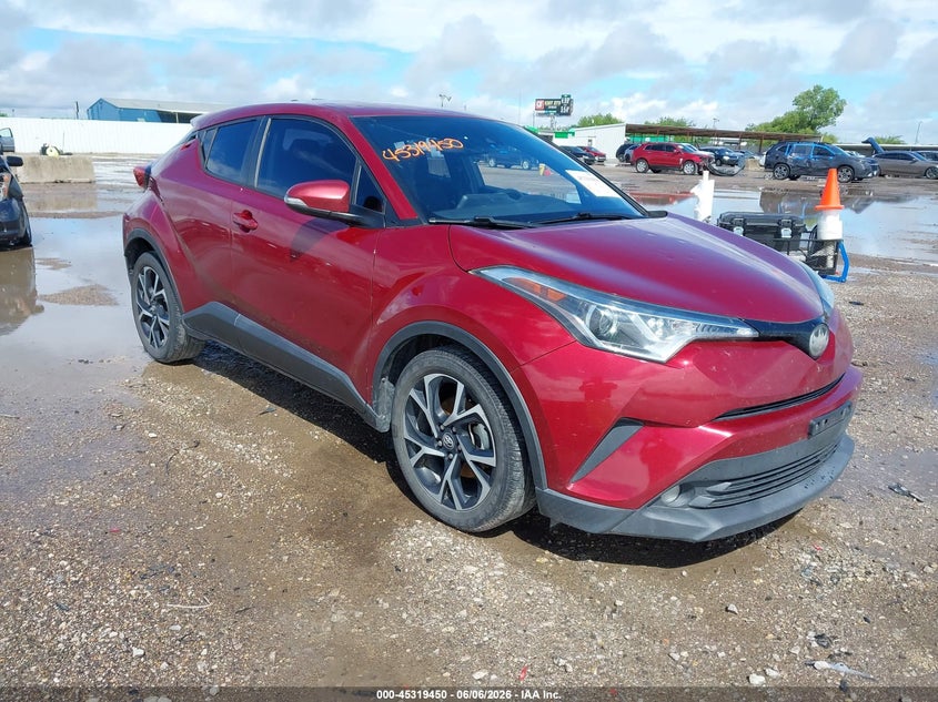 2018 Toyota C-hr VIN NMTKHMBX2JR051984 IAAI salvage auction — HAIL, Original (Texas), sold $7,500 on 2026-08-29 (photo 1)