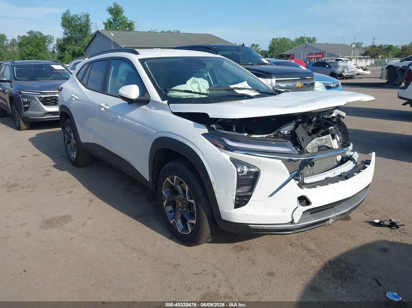 2026 Chevrolet Trax VIN KL77LHEP8TC107162 IAAI salvage auction — FRONT END, Salvage (Ohio), sold $3,325 on 2026-07-28 (photo 1)