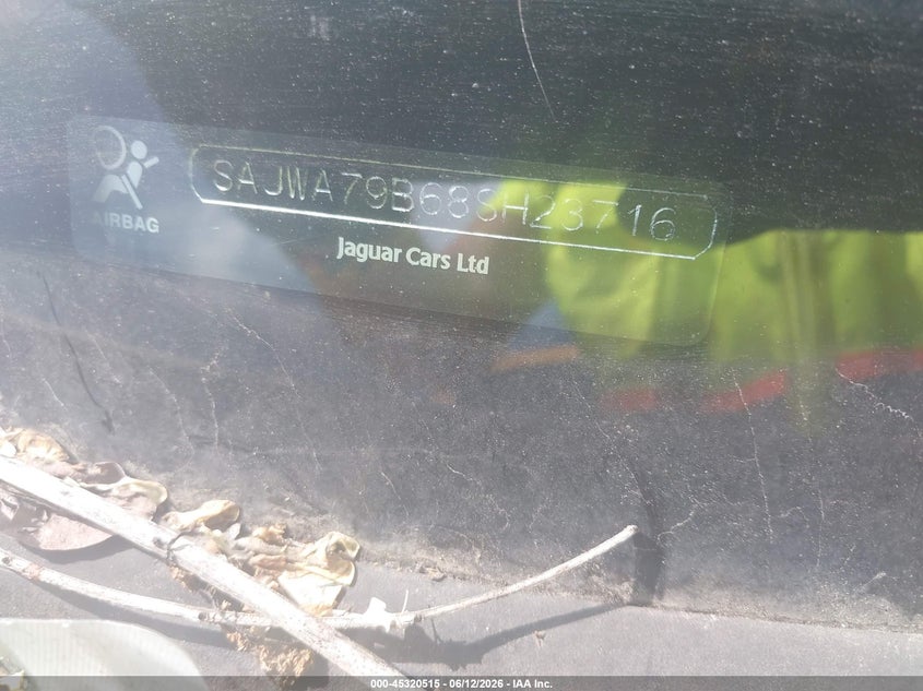 2008 Jaguar Xj series VIN SAJWA79B68SH23716 IAAI salvage auction — ALL OVER, Bill Of Sale (New York), sold $25 on 2026-07-07 (photo 9)